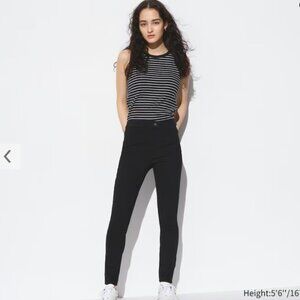 NWOT Uniqlo Ultra Stretch Leggings Pants - Black - sz 27/28